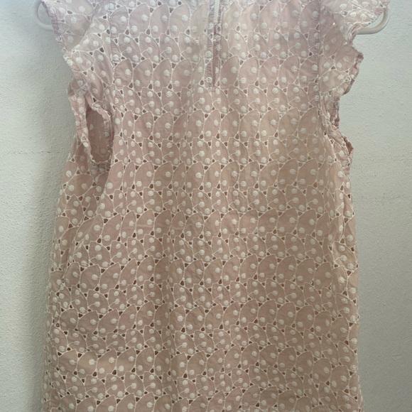 Loft Eyelet Flutter Sleeve Top in Light Pink XXS - Picture 7 of 10